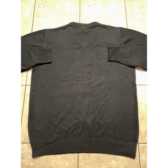 LRG Sweater Mens XXXL Black V Neck The Natural 1947 Letterman Pullover Acrylic - Picture 6 of 8